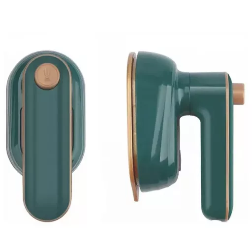 Hordozható mini ruhagőzölő, 33 W, 50 ml, összecsukható nyél, zöld