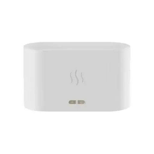 Fehér USB LED lánghatású ultrahangos párásító 180 ml 30 m²