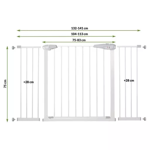 Biztonsági fém ajtórács 76-85 cm