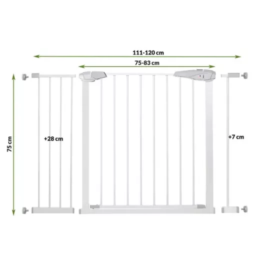 Biztonsági fém ajtórács 76-85 cm