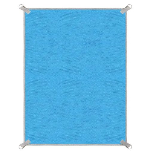 Springos homokmentes strandpléd 200×150 cm kék–szürke poliészter
