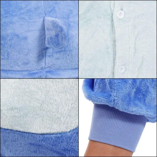 Springos stitch kigurumi pizsama, kék-zöld-rózsaszín, s méret