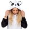 Springos panda mintás kigurumi pizsama, M méret, 100% poliészter