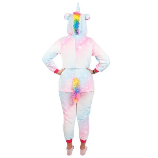 Kigurumi unikornis női pizsama, multikolor, S méret, poliészter