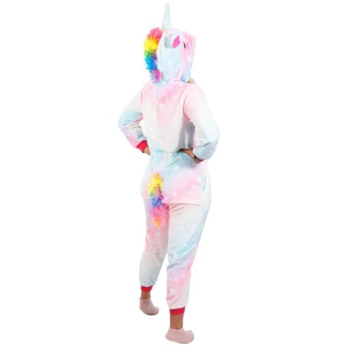 Kigurumi unikornis női pizsama, multikolor, S méret, poliészter