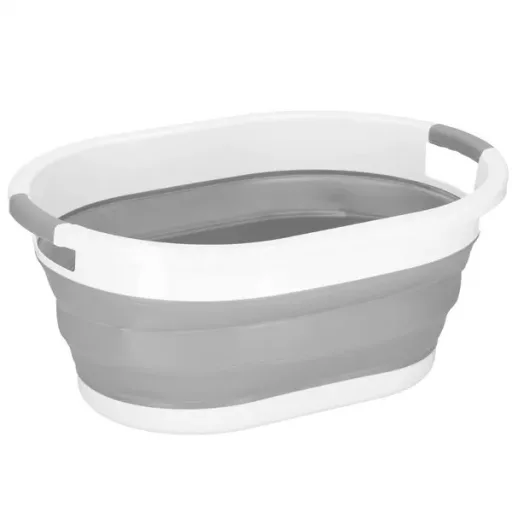 Összecsukható tárolóláda 39 l, szilikon, 61,5×44×27 cm