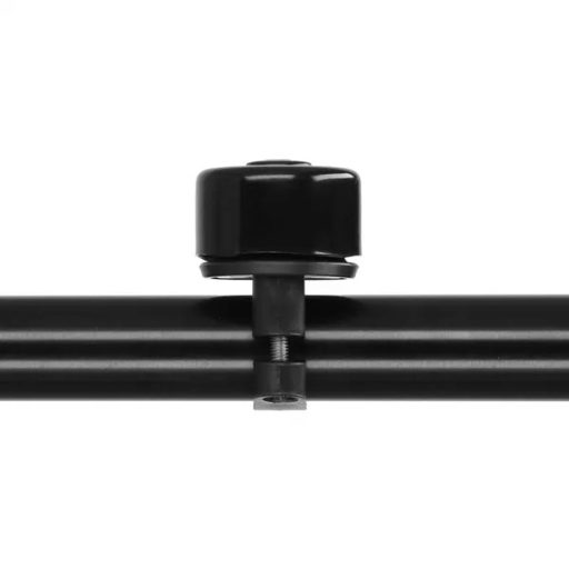 Fekete fém kerékpárcsengő, 3,5 cm, 21,3 mm kormánybilincs