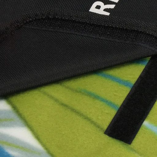 Piknik takaró 150×200 cm, polár-alumínium, zöld leveles, rögzíthető