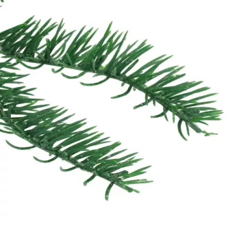 Karácsonyi csillámos zöld dekorág, 58 cm, műanyag