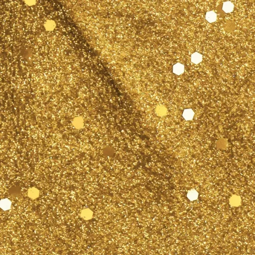 Arany csillámos karácsonyi díszmasni 30×27 cm drótos rögzítéssel