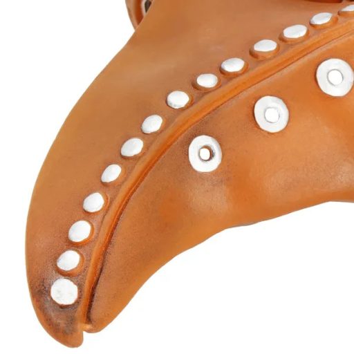 Halloween műanyag maszk barna árnyalatban, 30×26 cm, állítható pánttal