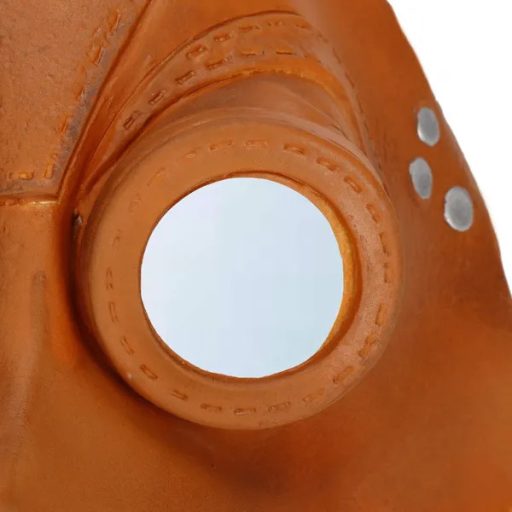 Halloween műanyag maszk barna árnyalatban, 30×26 cm, állítható pánttal