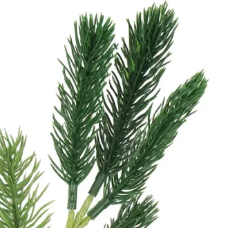 Karácsonyi műfenyő dekorág, zöld műanyag, 32 cm