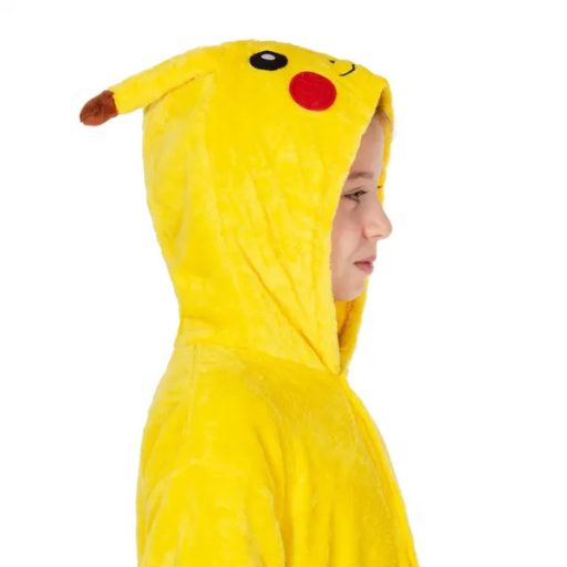 Pikachu mintás gyerek kigurumi pizsama, multiszín, 120-130 cm