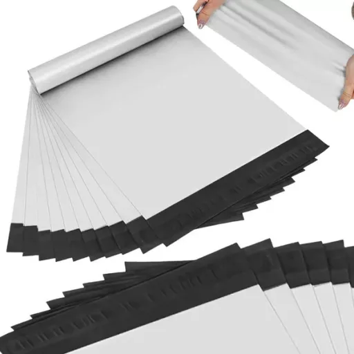 Önzáró futártasak készlet 50×55 cm (+5 cm ragasztófül), 50 db, szürke