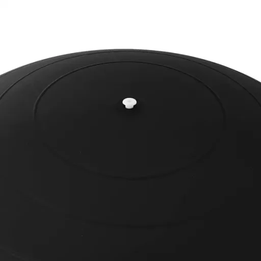 Fekete 55 cm PVC gimnasztikai labda pumpával, 150 kg teherbírás