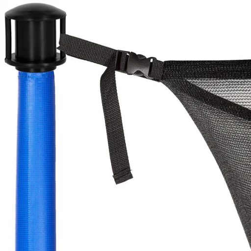 Fekete műanyag oszlopsapka 29,5 mm belső átmérővel, 46 mm magas