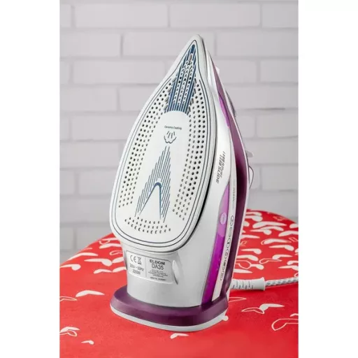 ELDOM DA35F gőzölős vasaló 2200W lila, kerámia talp automatikus kikapcs