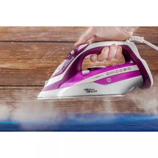 ELDOM DA35F gőzölős vasaló 2200W lila, kerámia talp automatikus kikapcs