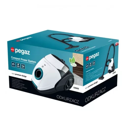 Eldom OS900 Pegaz 700 W porzsákos porszívó, HEPA H13, 1,5 l, 5 m kábel