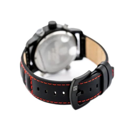 Naviforce NF9160 férfi karóra, fekete bőr, quartz stopper, WR30, dobozzal