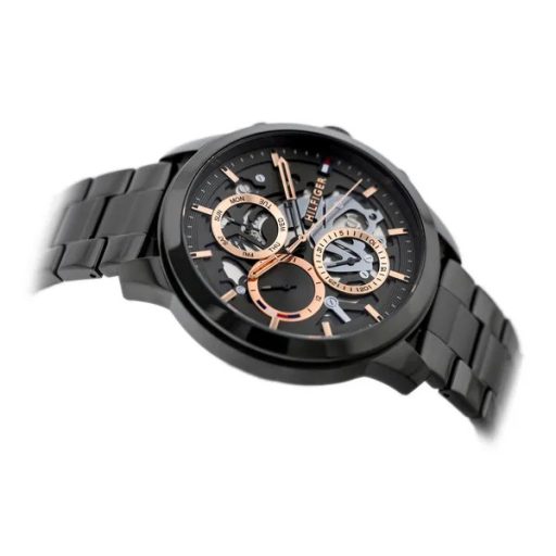 Tommy Hilfiger Henry férfi karóra, szürke acél szíj, 44 mm, WR50