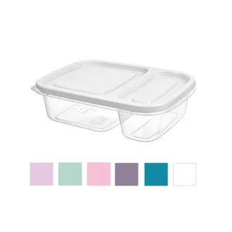   Kétrészes, átlátszó műanyag tárolódoboz 1,2 l fedéllel