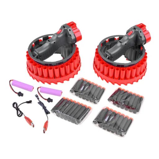 Growler 2 db akkumulátoros hab lövedékes pisztoly készlet, 56 nyíllal