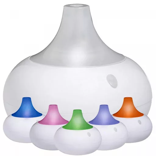 Grundig USB-s aromadiffúzor LED fénnyel, 16 x 18 x 18 cm, kék-fehér